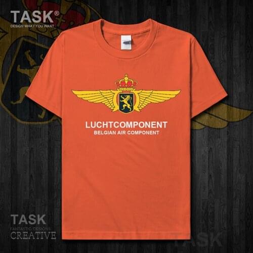 Air Force Belgium Belgian Belgique BE BEL t shirt mens Short sleeve new Tops country Fashion cotton Army Tactical Military 01