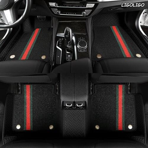 LIGOLIGO Custom car floor mats For MINI Cooper R50 R52 R53 R56 R57 R58 F55 F56 F57 Countryman R60 F60 mini one Double foot mats