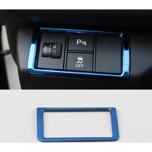 Car styling automobile headlamp switch decoration frame For Honda CIVIC 10th 2016 2017 Stainless Steel Accessories