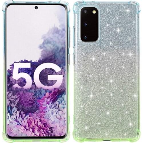 For Samsung Galaxy S20 FE 5G S20 Lite Case Soft TPU Gradient Luxury Glitter protect Back Cover Case For Samsung S20 Fan Edition