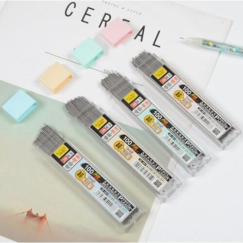 100Pcs/Box Graphite Lead Mechanical Pencil Refill Plastic Automatic Replace Pencil Lead 0.5,0.7 Promotion
