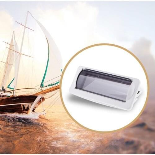 Boat Flush Mount Stereo Cover Housing Radio Splash Guard White Waterproof For Marine/Caravan/RV/Yacht Radio CD MP3 DVD Etc