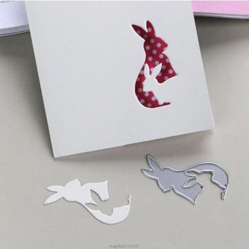 Bunny Rabbit Easter Metal Cutting Dies Stencil Scrapbooking DIY Album Stamp Paper Card Embossing Ja11 21 Dropship