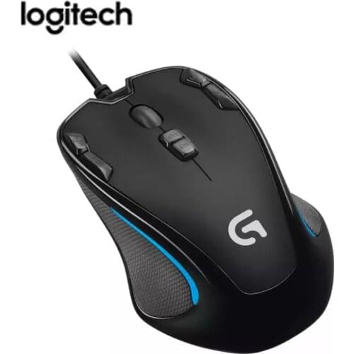 Logitech G300S Wired Gaming Mouse Designed for MMO Mouse 2500DPI 9 Rechargeable Programmable Buttons for Laptop PC Mouse Gamer