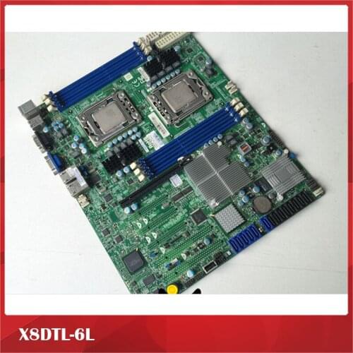 Workstation Motherboard X8DTL-6L 6GB SAS LGA1366 Game Hang Up Fully Tested, Good Quality