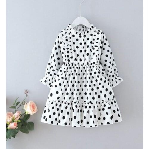 Melario 2-6 Years Girls Polka-Dot Dress 2021 Fall Bow Ball Gown Clothing Kids Baby Princess Dresses Children Clothes Vestidos