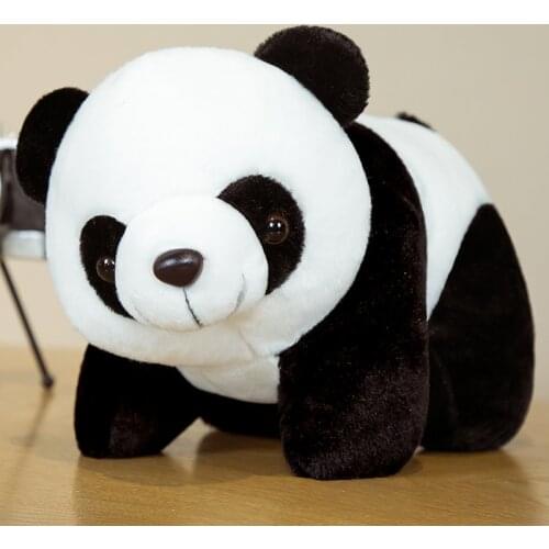 20cm Kawaii Plush Panda Toys Lovely Pillow Panda with Bamboo Leaves Stuffed Soft Animal Bear Nice Birthday Gift for Children