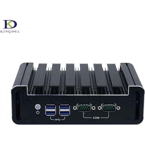 With 2*COM Fanless Mini PC Dual Core Intel CPU i3 6100U i5 6200U Plus 2*LAN HDMI DP 6*USB Pocket mini pc Support win7/8/10