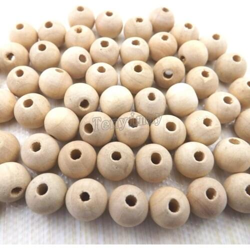Fashion Wood Loose Bead, 10mm Wood Bead Natural Color Free Shipping 400pcs