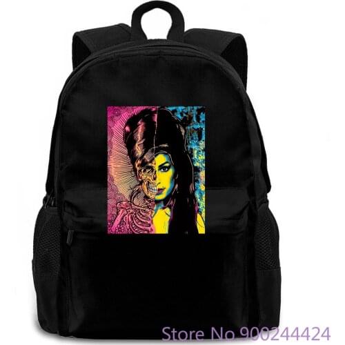 Amy Winehouse Legend Pop Celebrity Rock Mens s Eternal Personality Western Style women men backpack laptop travel school