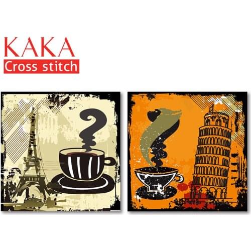 Cross stitch kits,Embroidery needlework sets with printed pattern,11CT-canvas for Home Decor Painting,Landscape Full NCKS012