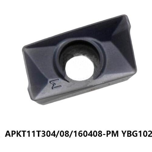 Original Milling Cutter APKT11T304-PM APKT11T308-PM APKT160408-PM YBG102 APKT 11T304 11T308 Carbide Inserts CNC Turning Tool