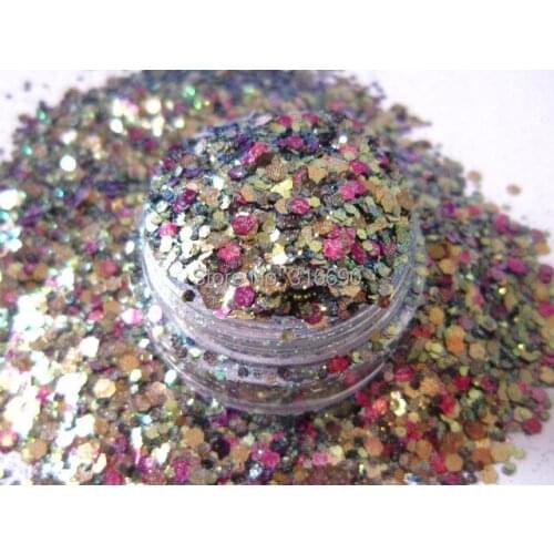 Solvent Resistant Glitter Mix Matte Glitter Acrylic Powder