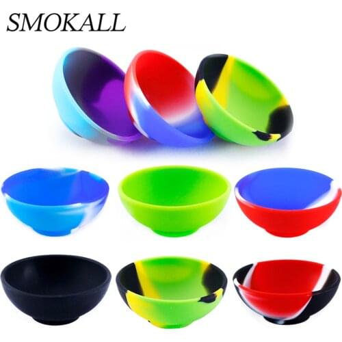 200Pc s Silicone Container Herb Bowl Diameter 50mm Tobacco Smoking Storage Container Kitchen Home Smoke weed accessories