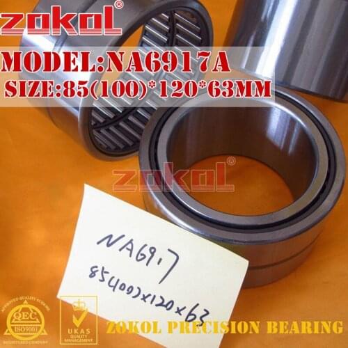 ZOKOL bearing NA6917 A NA6917A Entity ferrule needle roller bearing 85*120*63mm RNA6917A 100*120*63mm