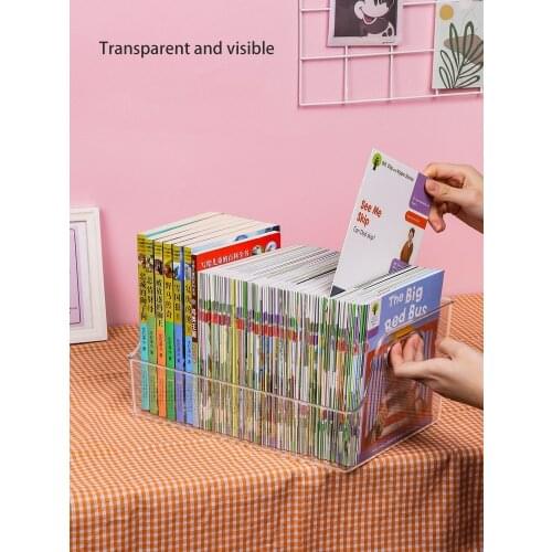 Large Capacity Books Storage Box Book Holder Cosmetics Organizer Kitchen Home Storage Box School Office Stationery Supplies