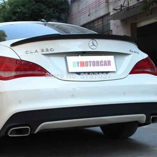 For Mercedes-Benz CLA W117 CLA180 CLA200 CLA250 CLA260 2014-2017 Carbon Fiber Rear Roof Spoiler Lip Window Top Wing