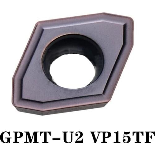 100% Original GPMT GPMT11T308-U2 VP15TF GPMT140408 CNC lathe Insertion Carbide Blade Imported From Japan Efficient And Durable