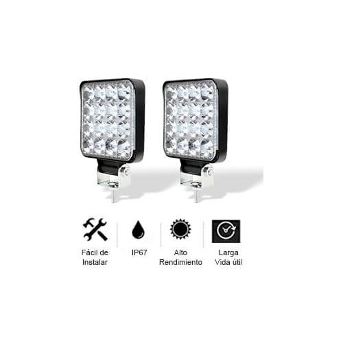 2/4/8pcs 48W 3000LM 6000K Led Work Light Bar Flood Spot Lights Driving Lamp For Car/Motorcycle/Off-road Vehicle/Truck/Forklift