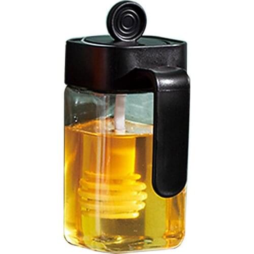 250ML Seasoning Bottle Salt Box Clear Multi-Purpose ABS Spice Jar with Spoon Brush Kitchen Can Tools