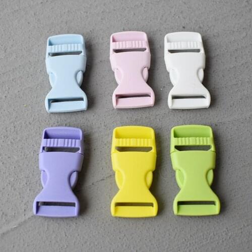 50 Pcs 25mm Colourful Plastic Breakaway Buckle Strap Belt Buckle For Bag Pet Dog Collar Necklace Paracord Sewing DIY Accessory