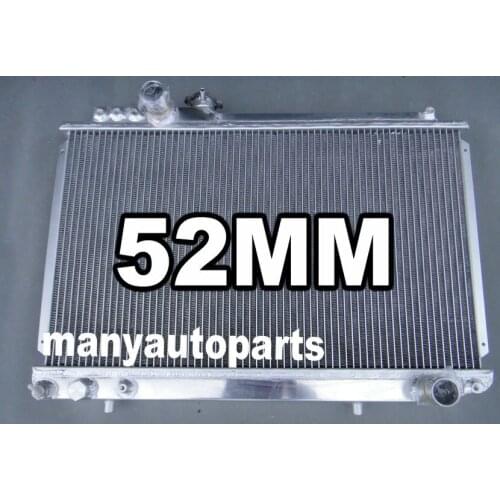 52mm For TOYOTA SUPRA MK3 MA70;7M-GTE/U 3.0L MT 1986-1993 Aluminum Radiator
