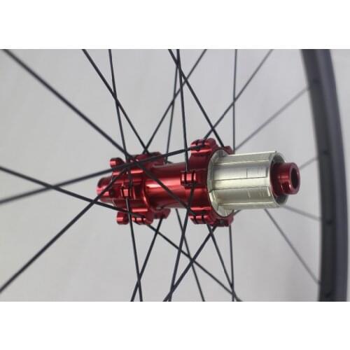 755g SUPER LIGHT 29" MTB XC race 28mm asymmetric hookless straight pull 142mm mountain bike carbon fiber rear wheel aerodynamic