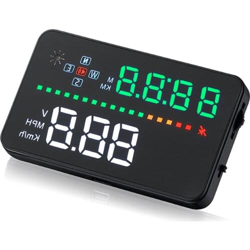 Car HUD Head-Up Display Car-Styling Hud Display Overspeed Warning Windshield Projector Alarm System Universal Auto