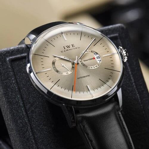 Montre Homme Luxury Brand IWE Fashion Automatic Mechanical Wach Men Japan MIYOTA Movement Watches Sapphire Calendar Waterproof