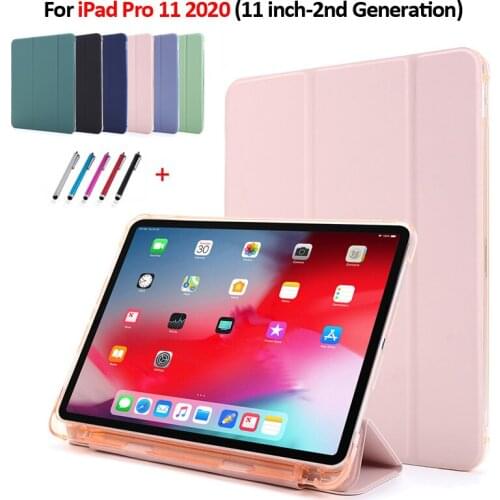 Tablet For iPad Pro 2020 Case 11 inch Flip Stand Protective Case with Pencil Holder Smart Cover For Funda iPad Pro 11 2020 Case