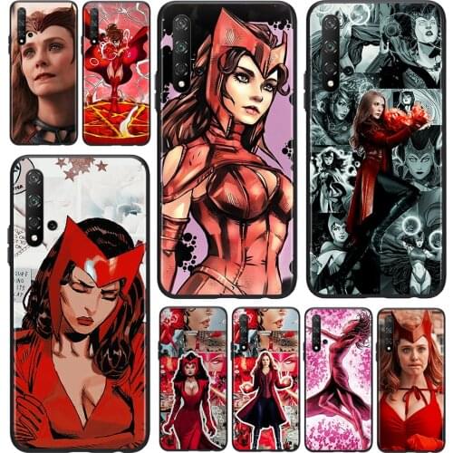 Scarlet Witch Marvel For Huawei Honor 10 20 30 10i 20i 30i 10X V20 V30 20S 30S 30i X10 Pro Plus Lite Black Phone Case