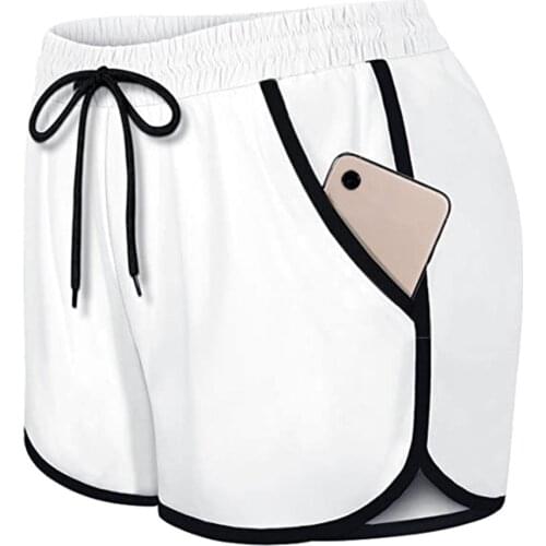 Womens Run Sexy Jeggings Elastic Wasit Workout Shorts With Liner Pockets Sport Women Leggings Sports Training Leggings