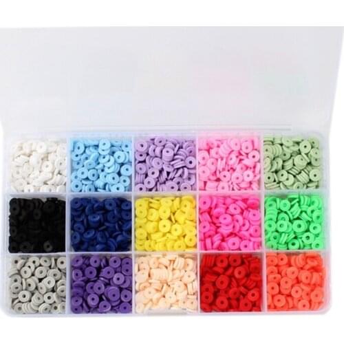 F3MF Beads for Jewelry Making Bracelets Necklace Earring DIY Craft Round Bead Color Disc Bohemian Beautiful Rings