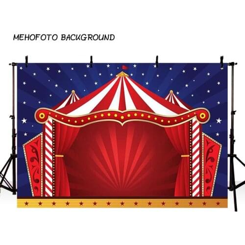 Photography backdrops Personalized Carnival Backdrop Decoracion Circus Birthday Party custom Banner Baby Shower Background