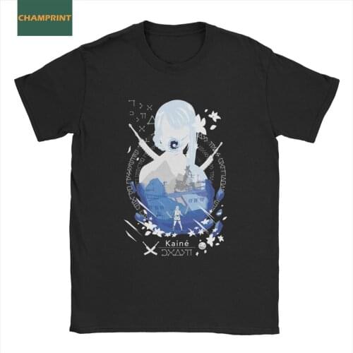 Nier Automata Game T Shirt for Men Cotton Vintage T-Shirts Crew Neck Tees Short Sleeve Clothes Adult
