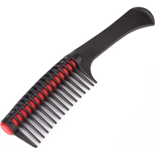 High Quality Dye Comb Nylon Fiber Tail Comb Professional Hair Stylist Barber Comb wide-Toothed Comb