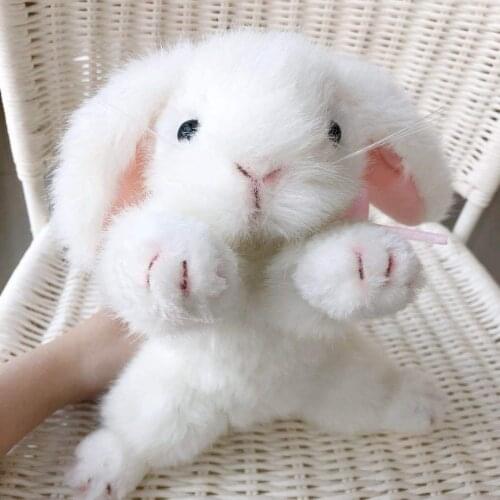 High Quality Lifelike Plush Rabbit Doll Toy Stuffed Animal Bunny Toy Appease Baby Kids Dolls Toys for Children Gift Home Decor