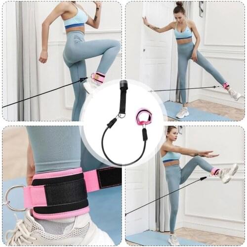 Resistance Bands Ankle Strap Set Elastic Bands with Door Anchor Home Fitness Exercise Leg Training Equipment
