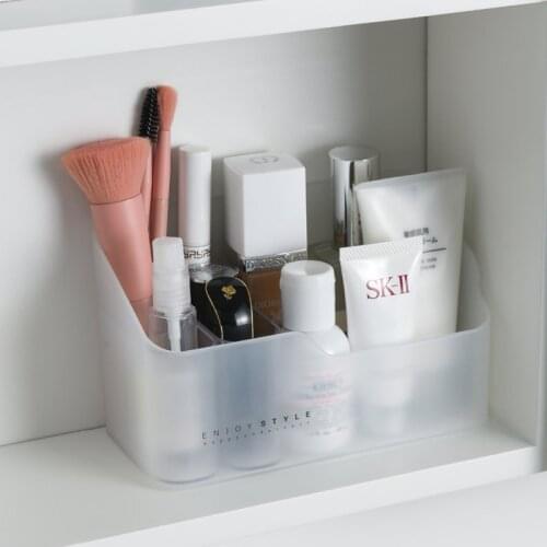 Container Storage Box Bins Makeup Casket Holder Office Desktop Case Plastic DIY Cosmetic Organizer Desk Decor Jewelry
