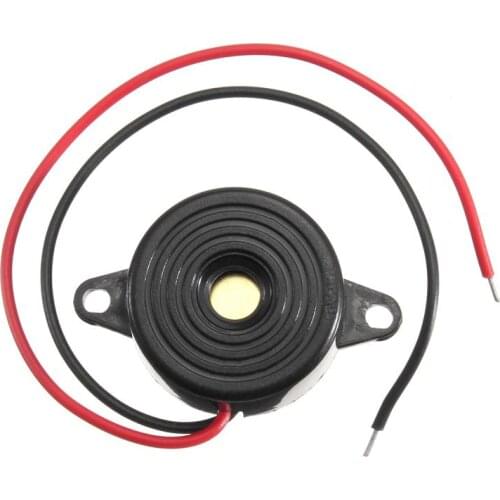 Multi-tone Black 95DB Alarm High-decibel Claxon Horns 3-24V 12V Electronic Buzzer Continuous Beep UK Auto Replacement Parts