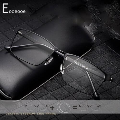 Titanium Alloy Frame Men Spectacles Brand Design Eyewear Optical Prescription Glass Male Anti Blue Ray Lenses