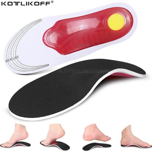 KOTLIKOFF Orthopedic Insoles For Feet Premium Flat Foot Health Sole Pad Woman Men Shoes Feet Soles Pad O/X Leg Orthotic Insert