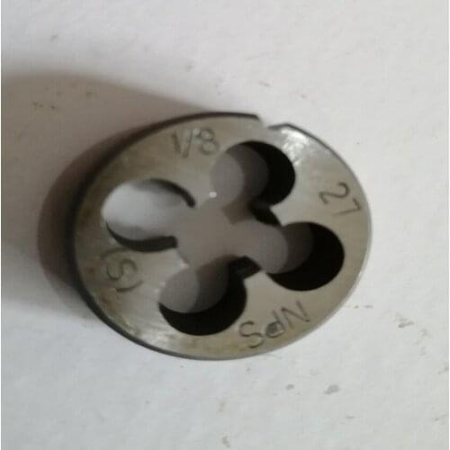 Free shipping of 1PCS NPS 1/2-14 manual straight pipe threading Die threading tools model engineer thread Maker for water pipe