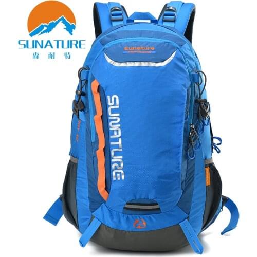 Sunature Outdoor professional backpack Mountaineering tourism camping bag large capacity outdoor backpack with rain cover 40L