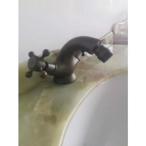 Free ship antique Finish single handle bathroom Bidet faucet mixer tap new