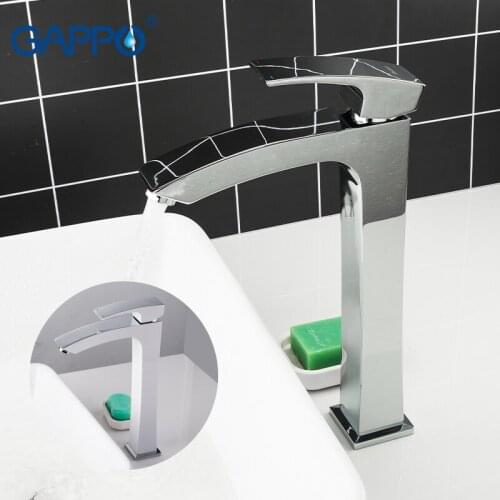 GAPPO Basin Mixer Tap Tall basin faucets brass Bathroom sink faucet water mixer Deck Mounted Bath tap Waterfall Faucet taps