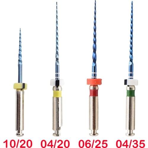 Dental Blue 04 06 taper heat activation blue files rotary dental rotary files nickel titanium root canal files endodontic files