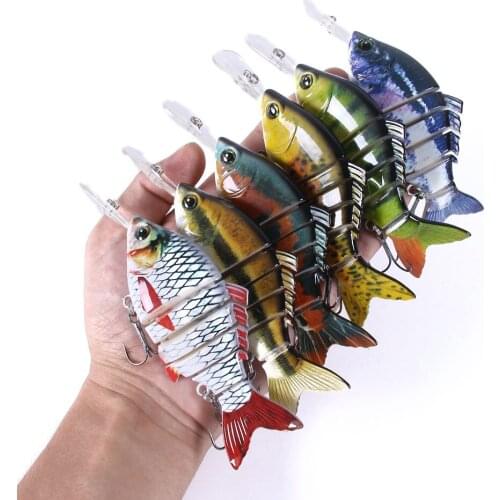 15cm 31g Sinking Wobblers 6 Segments Fishing Lures Multi Jointed Swimbait Hard Bait Fishing Tackle For Bass Isca Crankbait