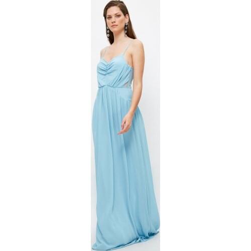 Trendyol Collar Detail Evening Dress & Prom Gown TPRSS21AE0149