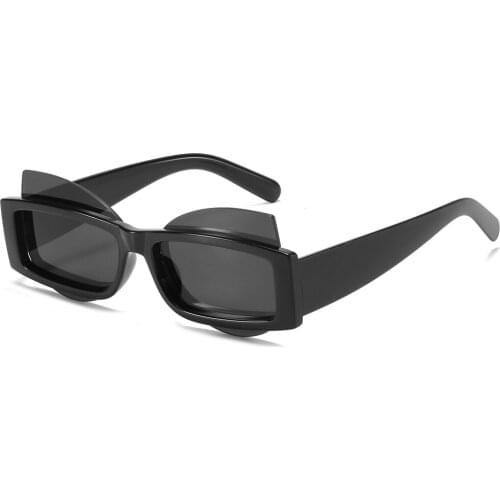 Veshion Black Square Sunglasses Women Cat Eye Brown Uv400 2021 Fashion Ladies Sun Glasses Vintage Spring Decoration